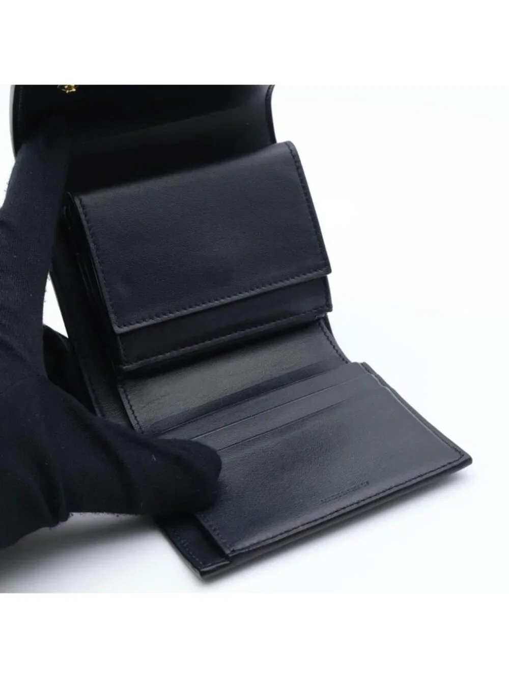 Celine Trifold Wallet Black